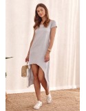 Asymmetric light gray dress 9865 - Online store - Boutique